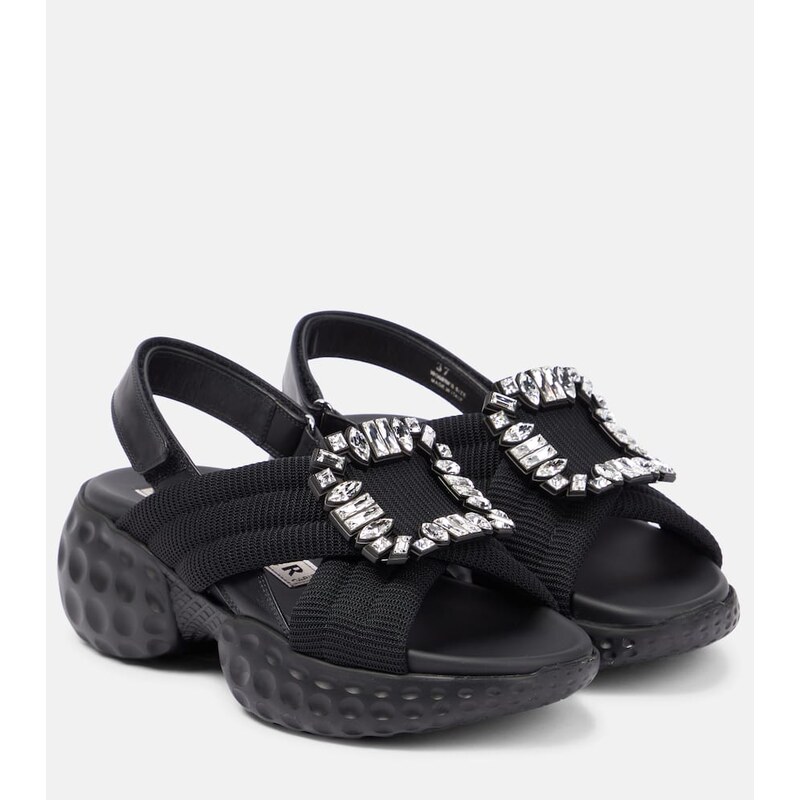 Roger Vivier Viv Run embellished sandals