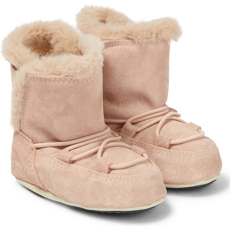 Moon Boot Kids Baby Crib suede snow boots