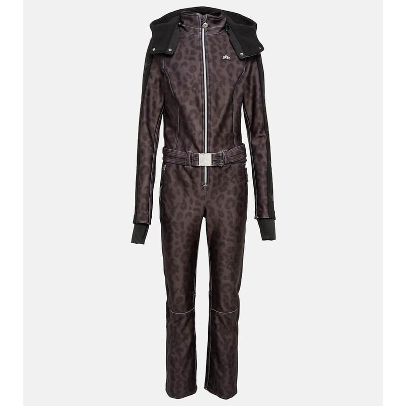 Jet Set Magic Ghoster leopard-print ski suit