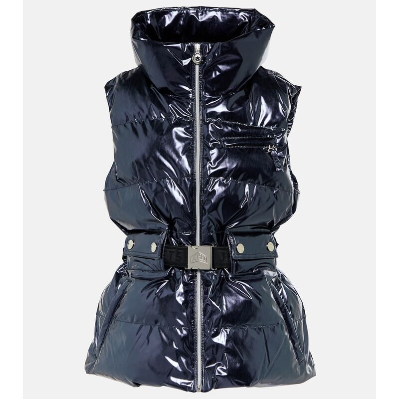 Jet Set Clara Met metallic puffer vest