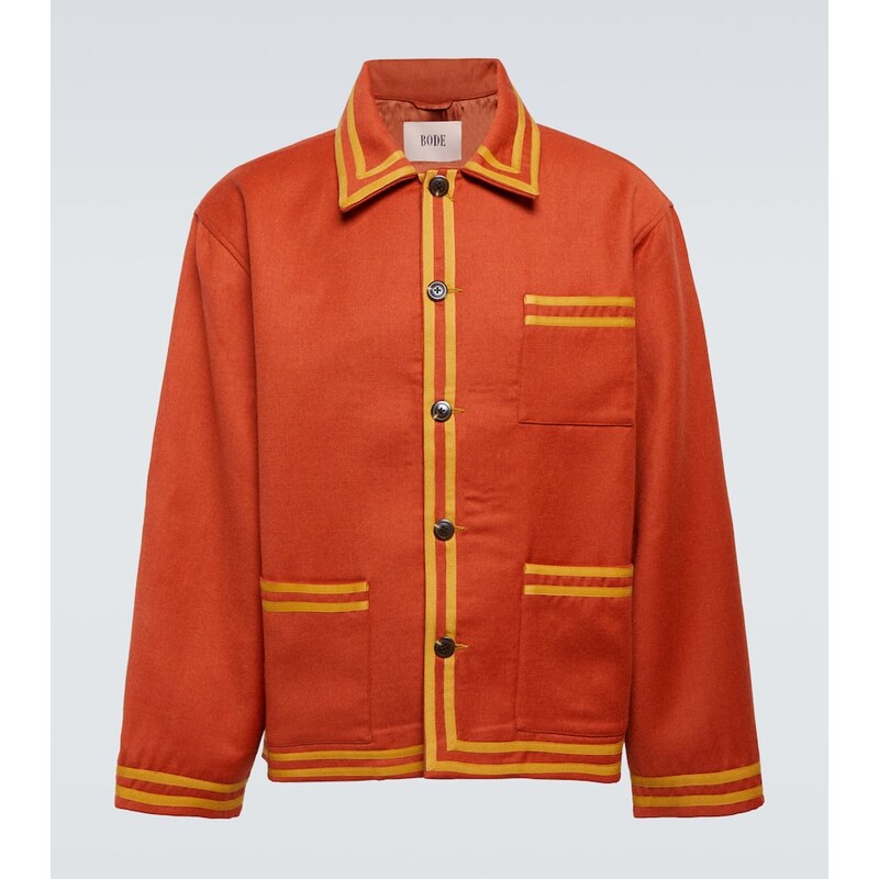 Bode Society Club wool blouson jacket