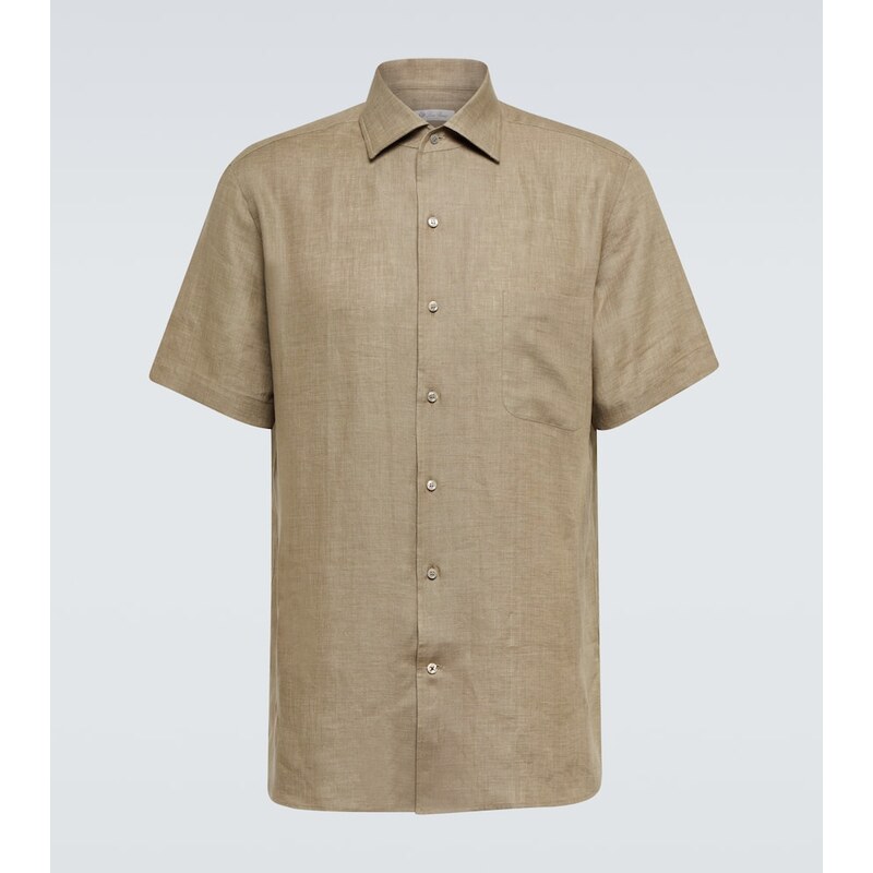 Loro Piana AndrÃ linen bowling shirt