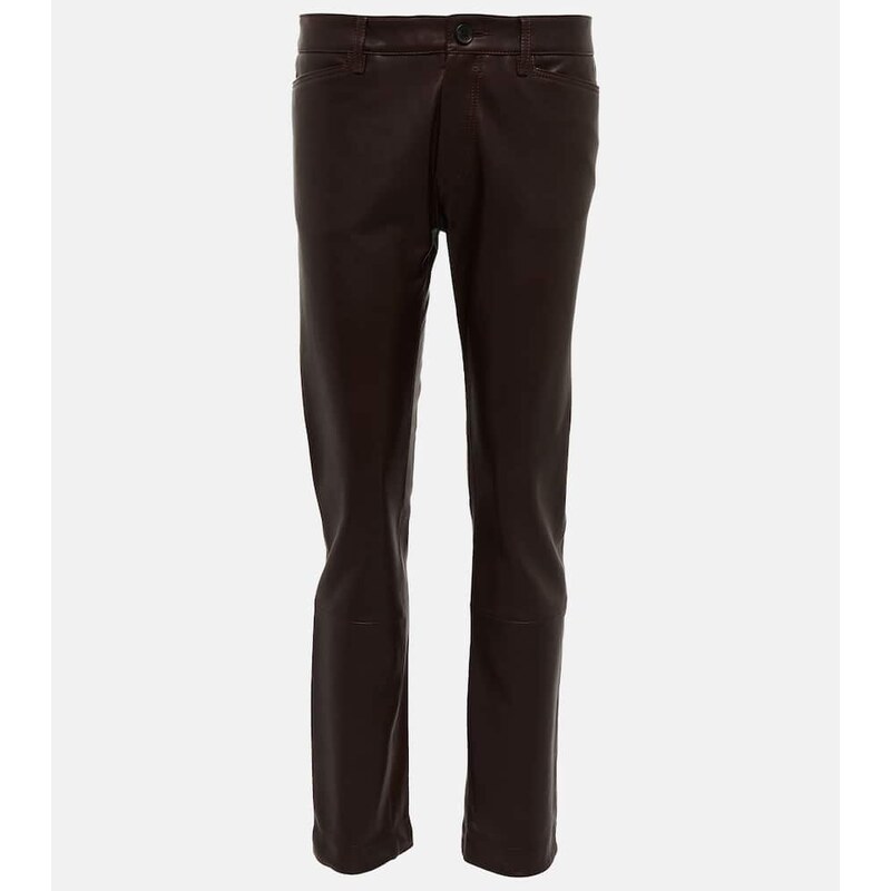 Petar Petrov Gonda low-rise leather pants