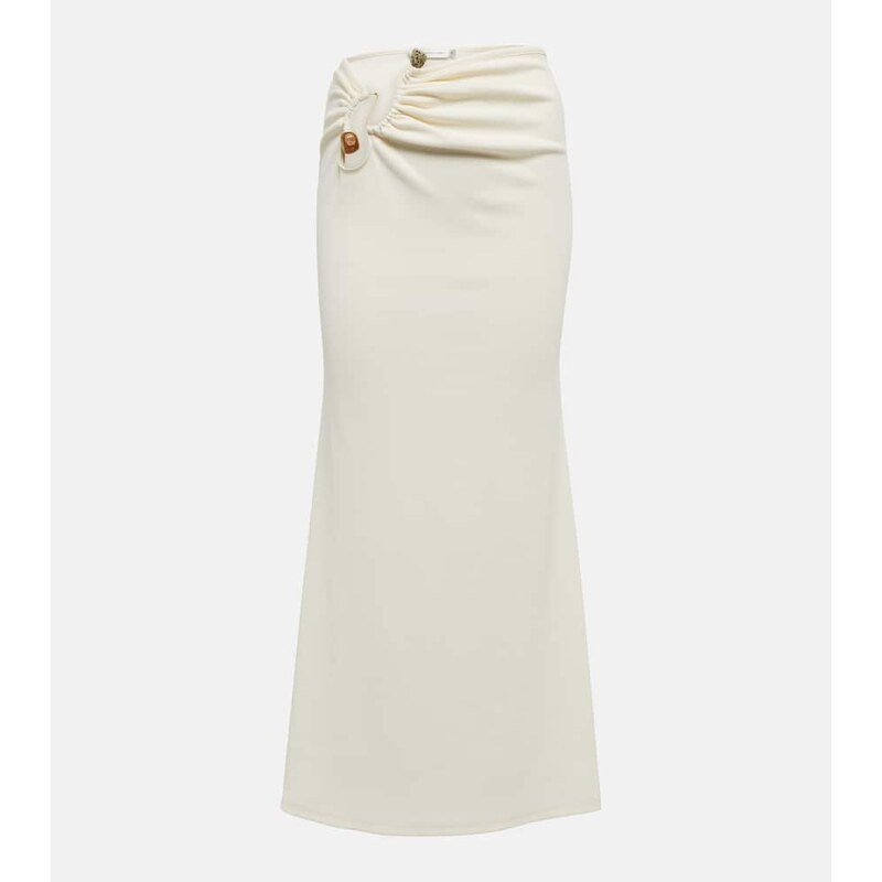Christopher Esber Distort cutout high-waisted midi skirt