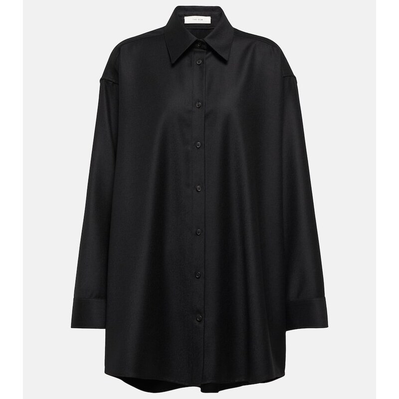The Row Caroline virgin wool shirt