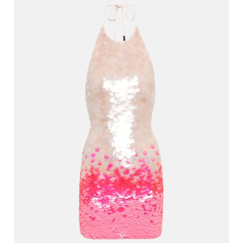 David Koma Gradient sequin minidress