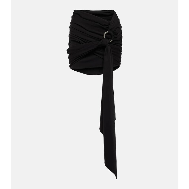 The Attico Fran technical jersey miniskirt