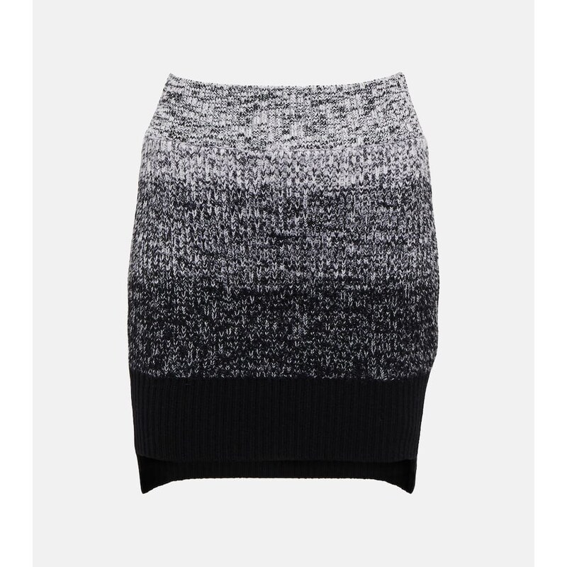 Victoria Beckham Striped wool skirt