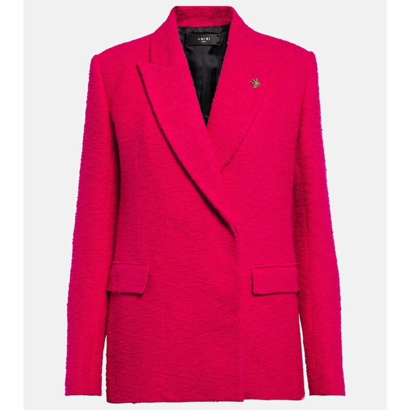 Amiri Double-breasted bouclÃ blazer