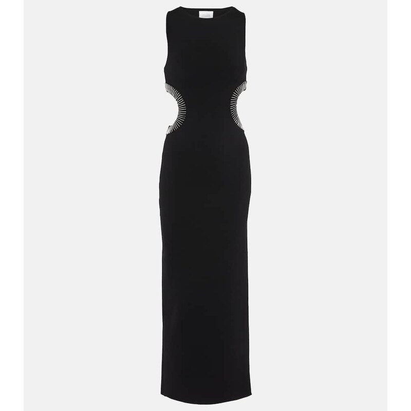 Galvan Mirrored Luna cutout maxi dress