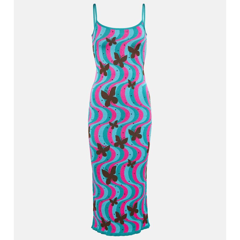 Alessandra Rich Jacquard midi dress