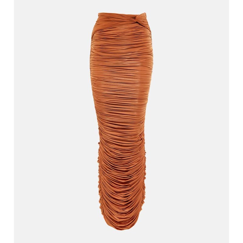 Alex Perry Hartley ruched maxi skirt