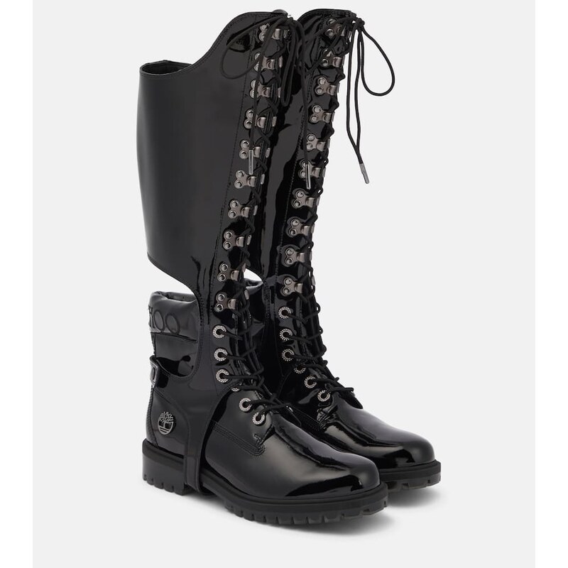 Jimmy Choo x Timberland convertible patent leather boots