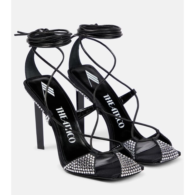 The Attico Adele embellished sandals