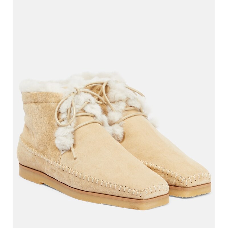 Toteme Lace-up suede moccasins