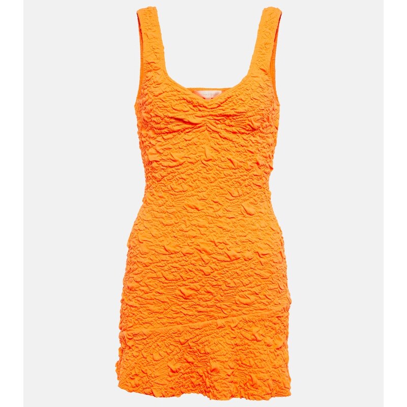 LoveShackFancy Bartlette crinkled minidress