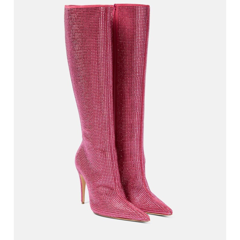 Magda Butrym Embellished leather knee-high boots