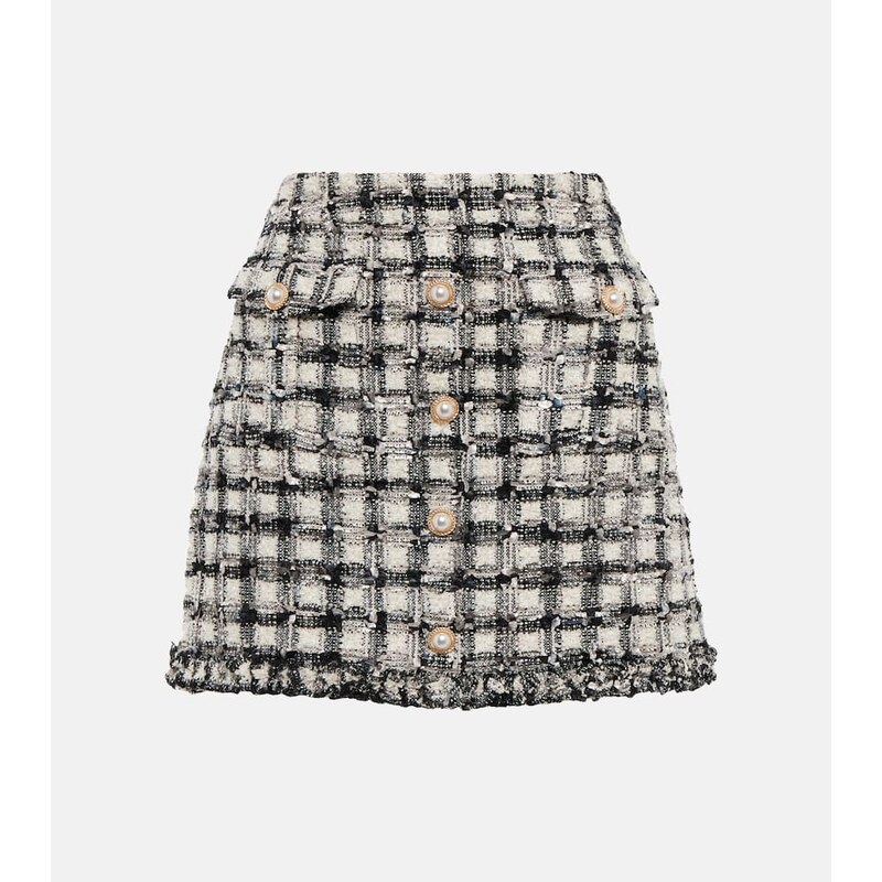 LoveShackFancy Nate tweed miniskirt