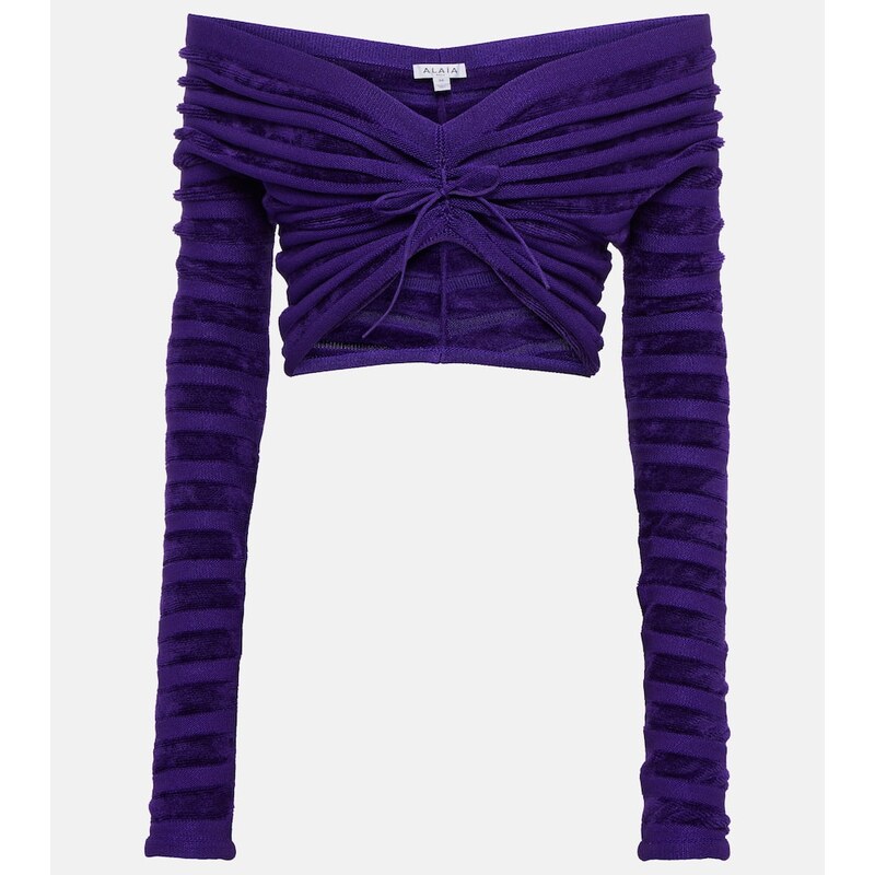 Alaïa Off-shoulder cinched top