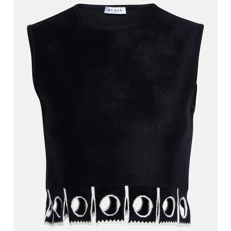 Alaïa Sleeveless cropped top