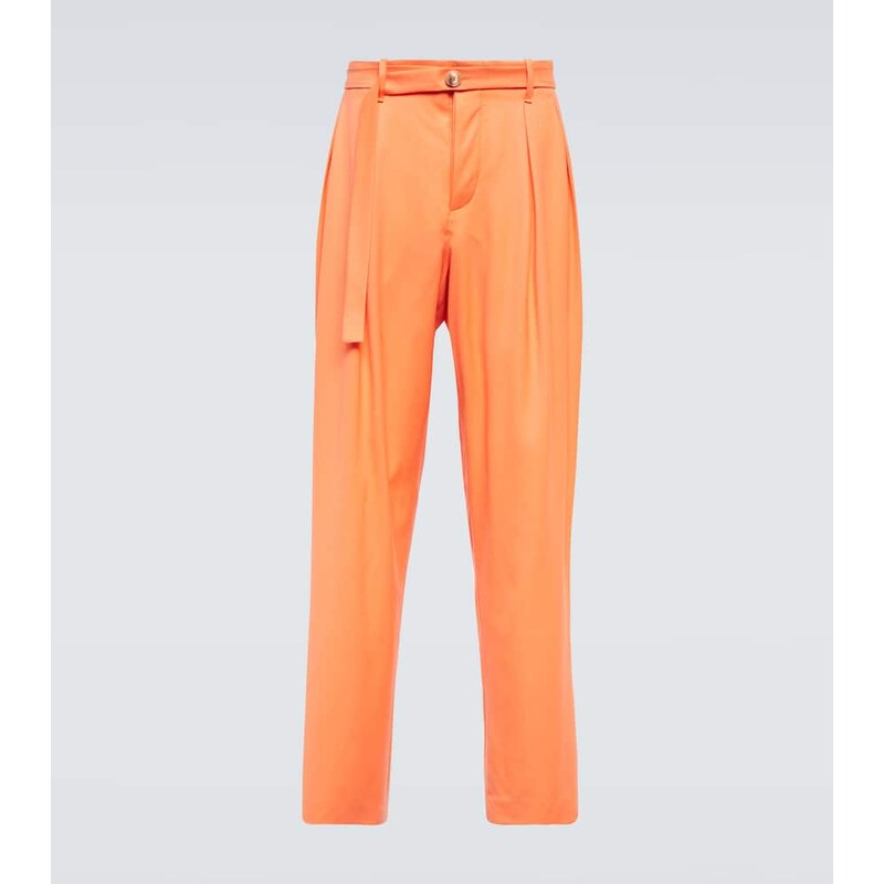 King & Tuckfield Grant high-rise wide-leg wool pants