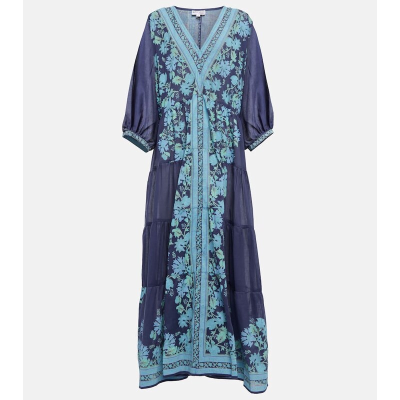 Juliet Dunn Floral cotton maxi dress