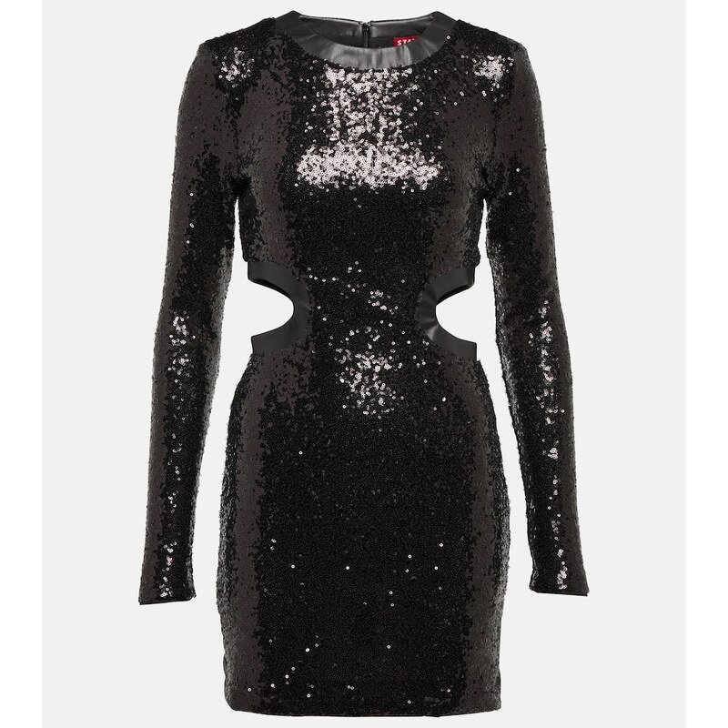 Staud Dolce sequined nylon minidress