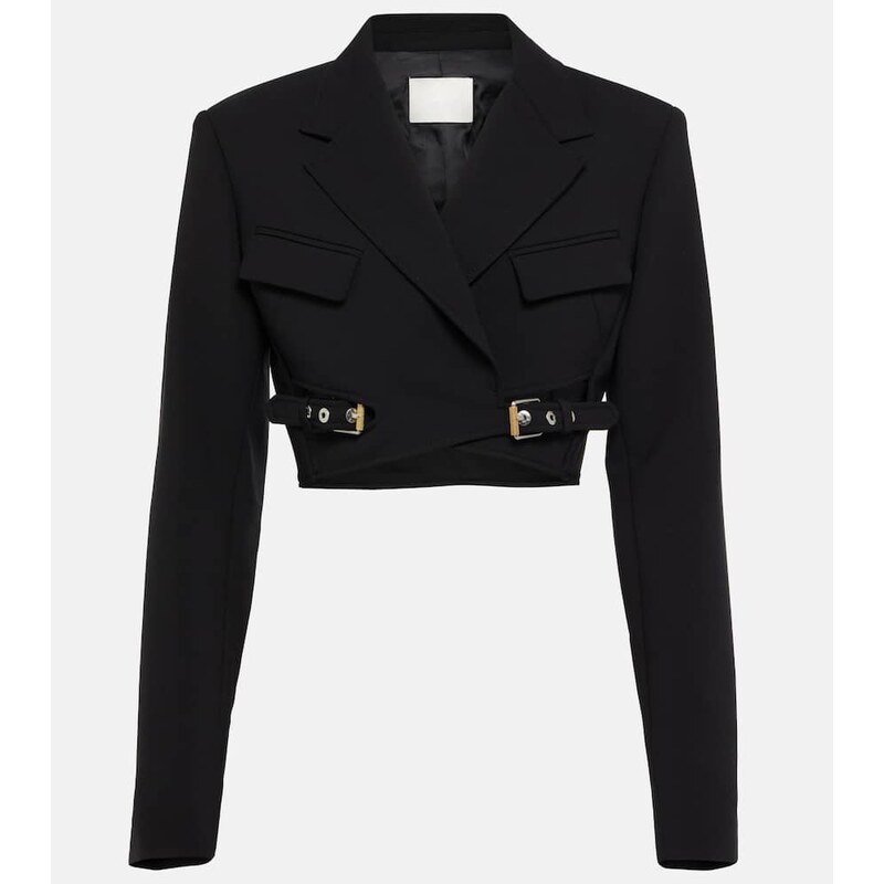 Dion Lee Interlock belted cropped blazer