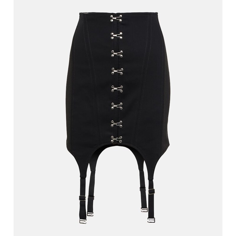 Dion Lee High-rise cotton miniskirt