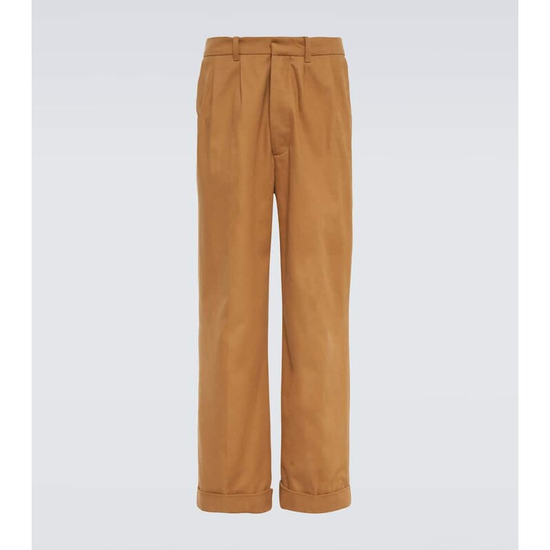 Wales Bonner Dusk pleated cotton and cashmere pants