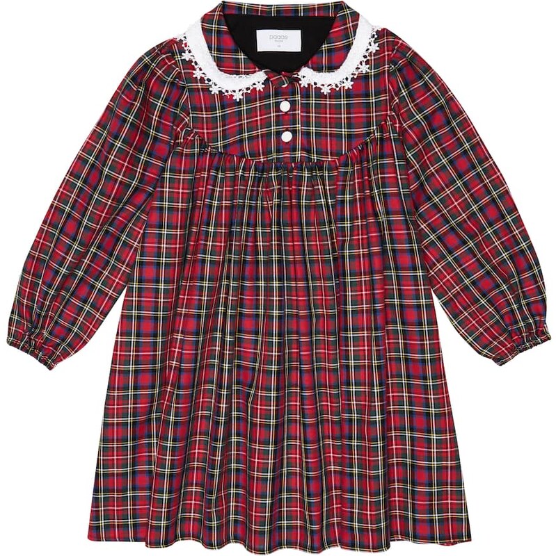 Paade Mode Checked cotton dress
