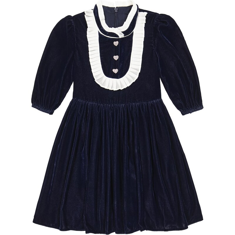 Self-Portrait Kids Velvet dress