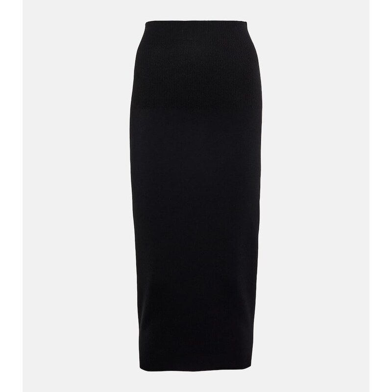 Victoria Beckham VB Body high-rise knit midi skirt