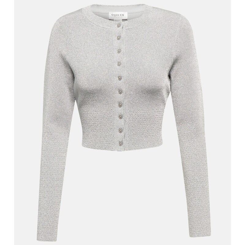 Victoria Beckham Glitter cropped cardigan
