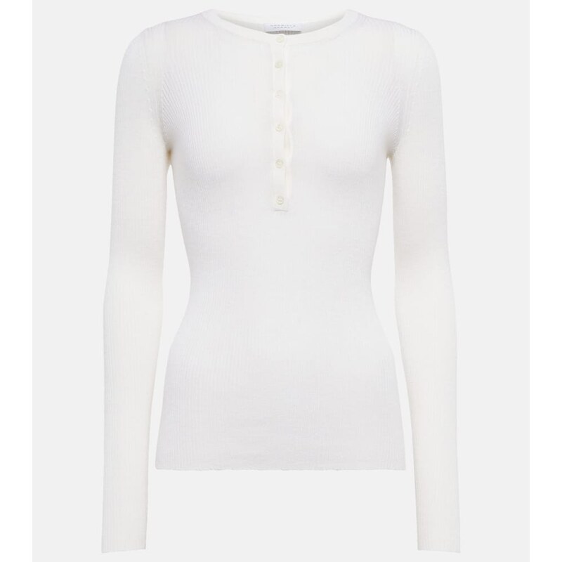 Gabriela Hearst Julian cashmere and silk top