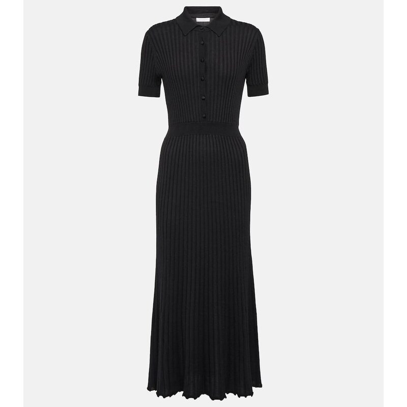 Gabriela Hearst Amor silk and cashmere midi dress