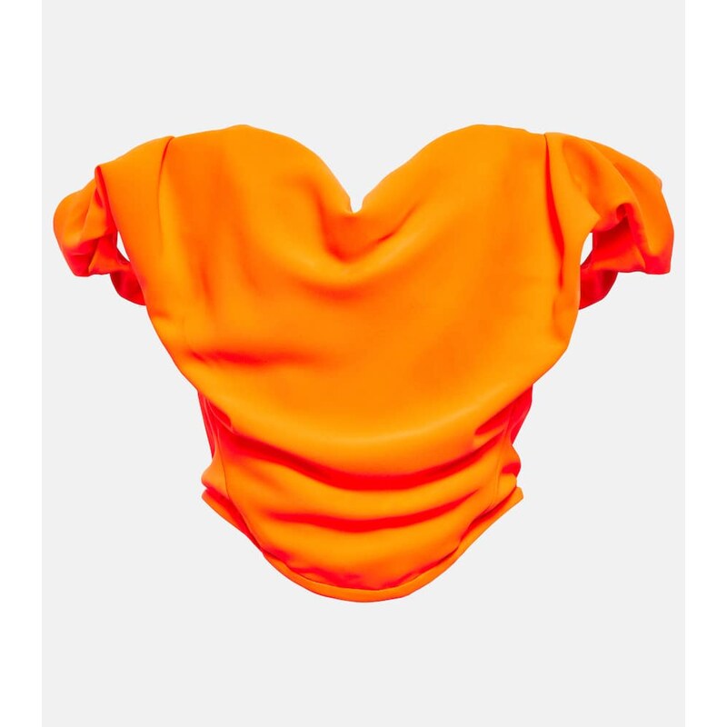 Vivienne Westwood Sunday off-shoulder crÃªpe corset top