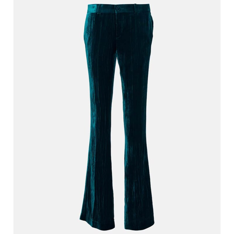 Petar Petrov Gomez low-rise slim velvet pants
