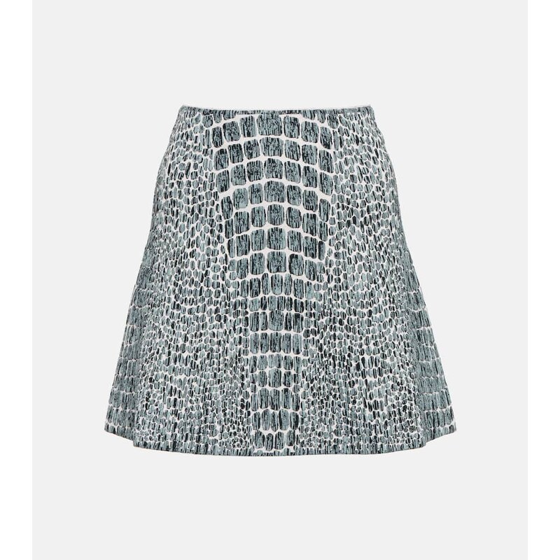 Alaïa Printed jacquard miniskirt