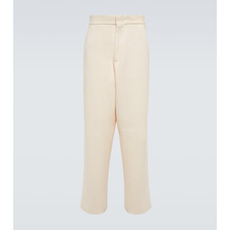 Zegna Straight cotton bouclÃ pants