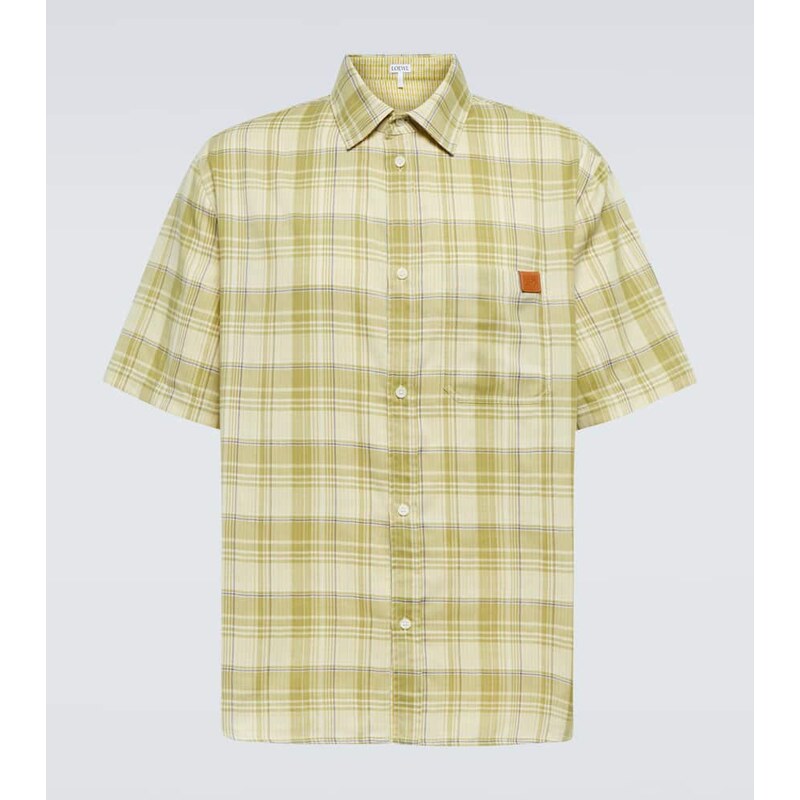 Loewe Checked gauze shirt