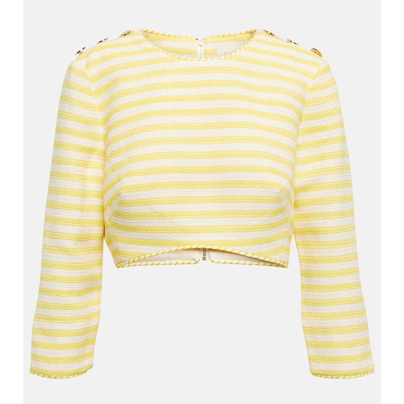 Zimmermann Hide Tide striped crop top