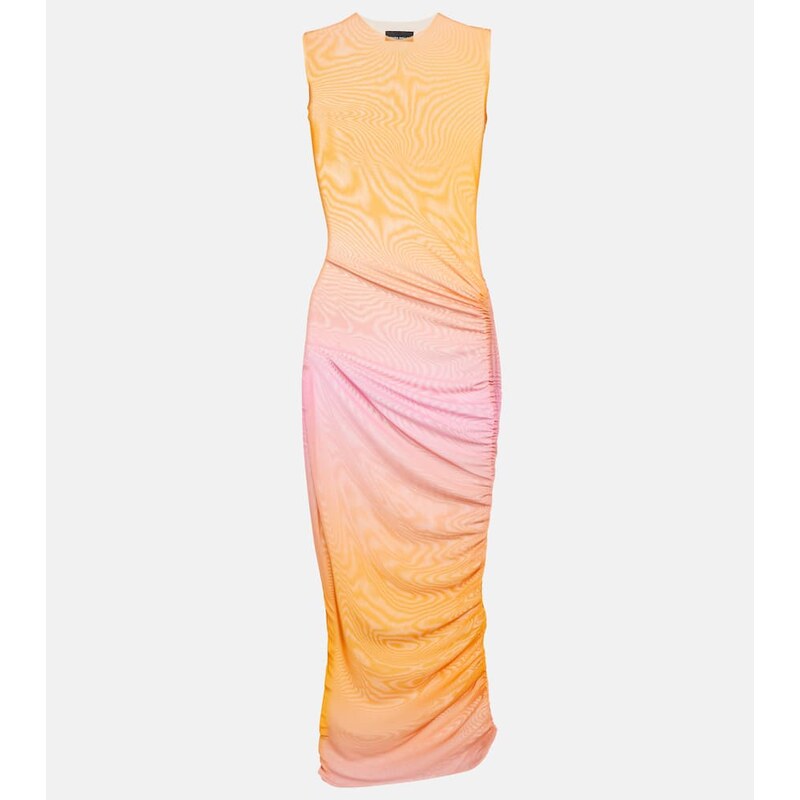 Louisa Ballou Ruched midi dress