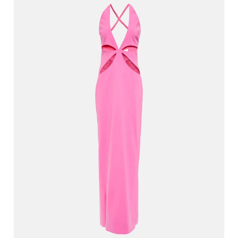 Mônot Cutout halterneck gown