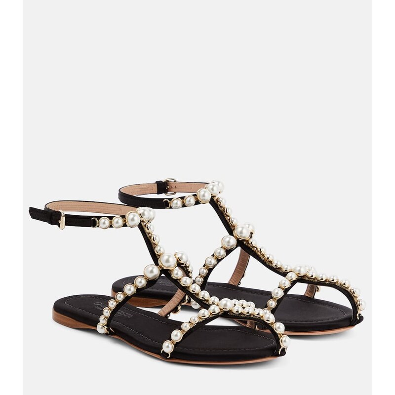 Giambattista Valli Maharani faux pearl-embellished sandals