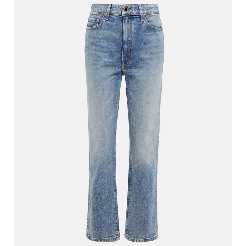 Khaite Abigail high-rise straight jeans