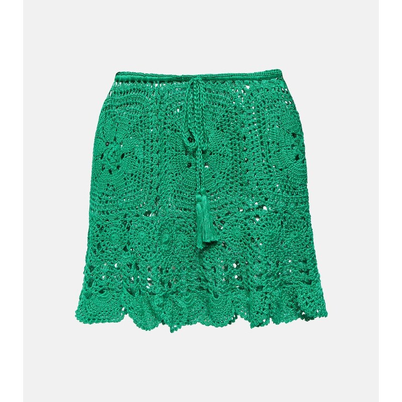 Anna Kosturova Crochet miniskirt