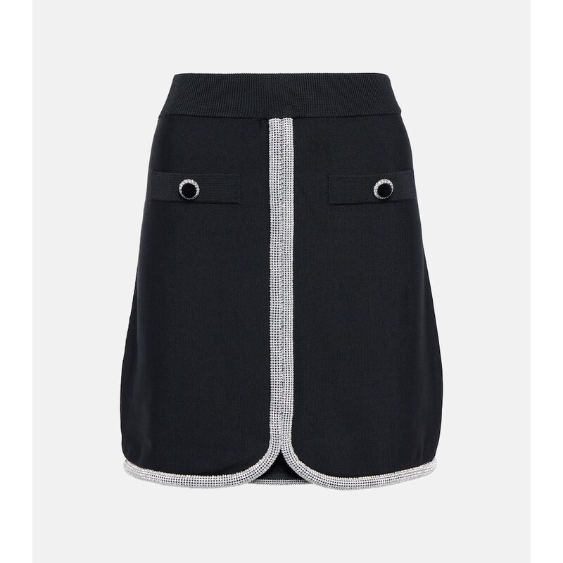 Rebecca Vallance Raine crystal-trimmed miniskirt