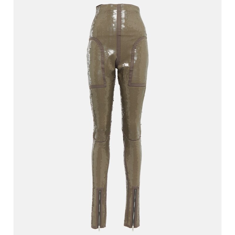 Rick Owens Dirt Waist embellished leggings