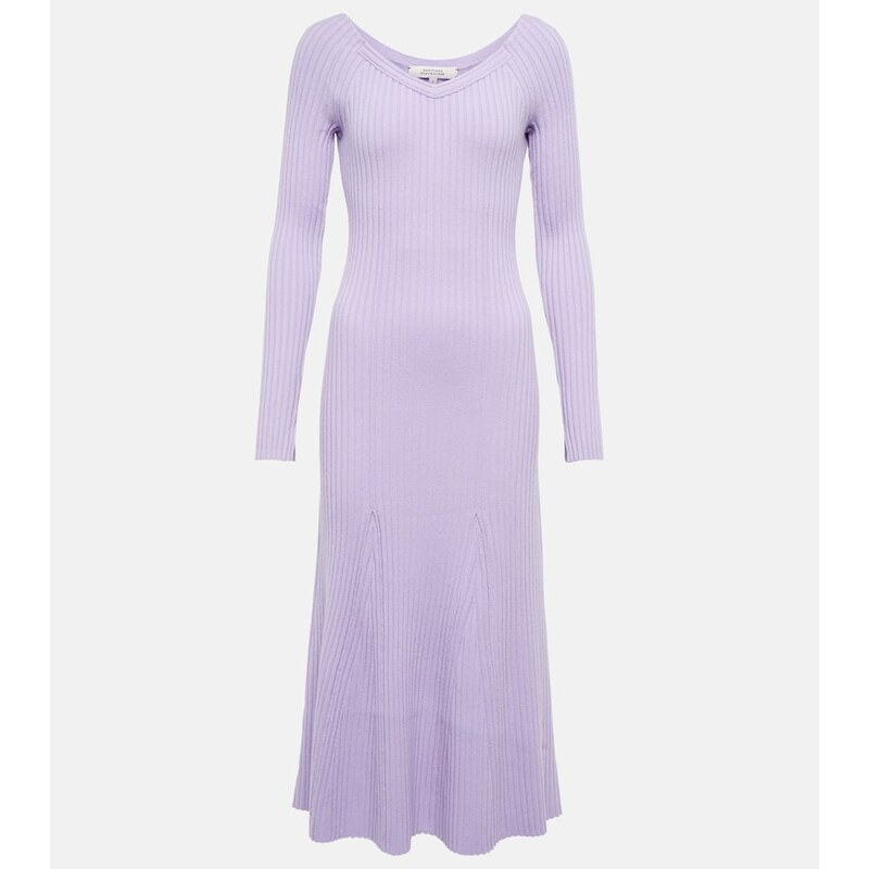 Dorothee Schumacher Ribbed-knit wool-blend midi dress